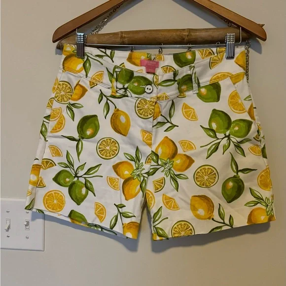 Isaac Mizrahi womens shorts lemon lime fruit - Picture 2 of 8